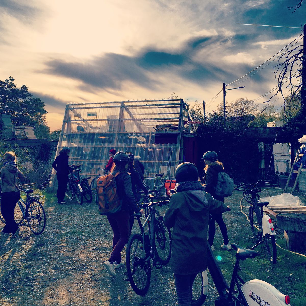 19 octobre 2020 : tour à vélo chez celles et ceux qui font l’agriculture urbaine de Montmagny (95) à Montreuil