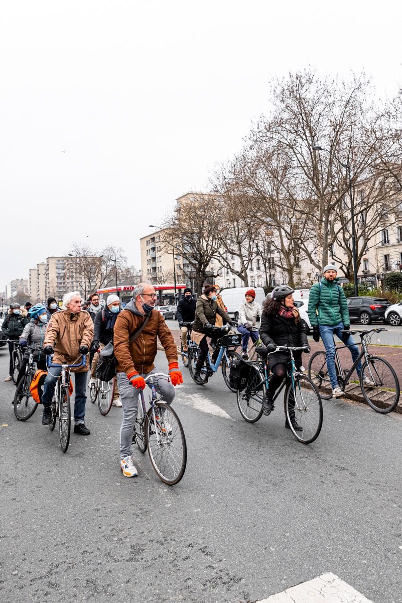 2e étape du  tour à vélo des aménagements cyclables du Grand Paris