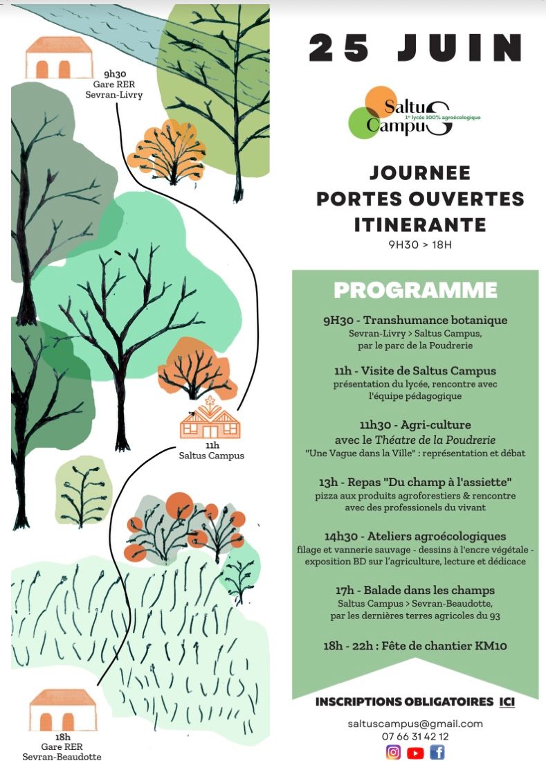 25 juin 2022 : journée portes ouvertes Saltus Campus 1er lycée 100% agro-écologique