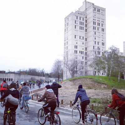 11 avril 2021 : tour à Vélo chez celles et ceux qui produisent en ville de Romainville à Aubervilliers