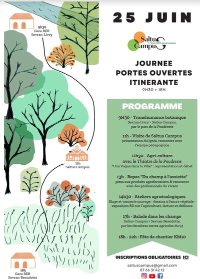 25 juin 2022 : journée portes ouvertes Saltus Campus 1er lycée 100% agro-écologique