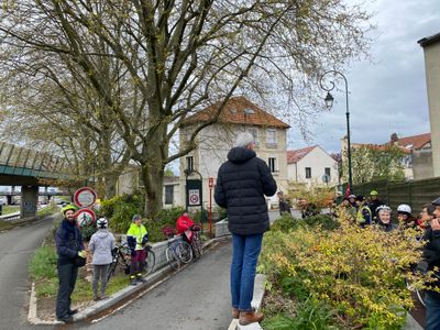 15 avril 2023 : 1ère étape de l'A86 à vélo entre Versailles et Antony